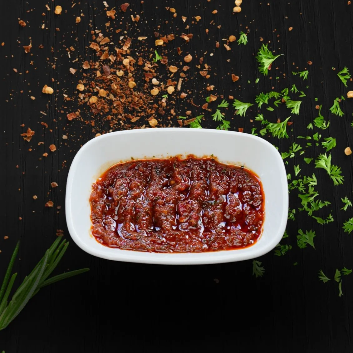 Spicy Crushed Tomato Salad
