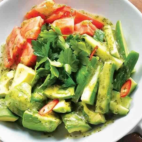 Sliced Tomato and Cucumber Platter