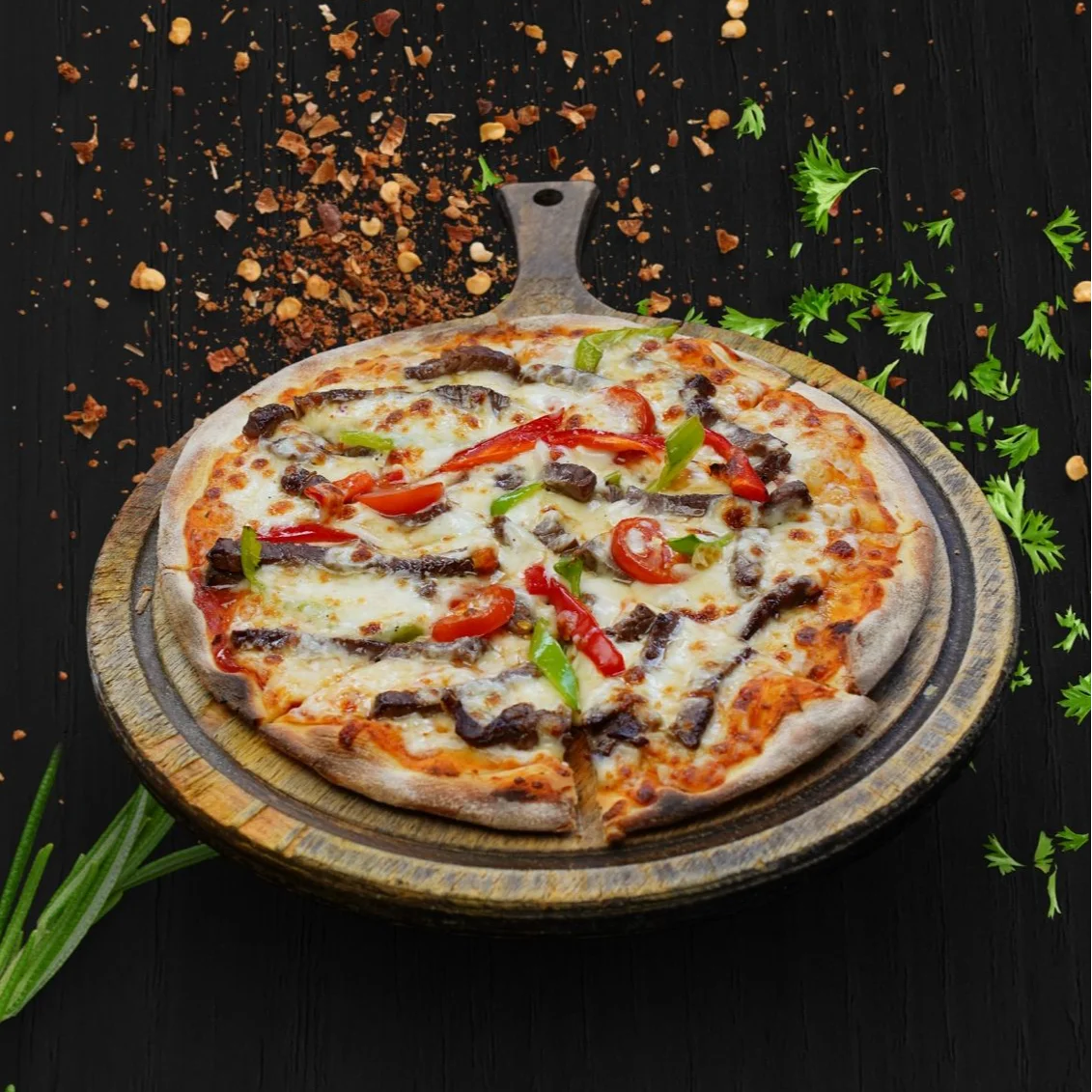 Steak Pizza
